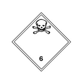 Brady- 09117 Class 6 Poison Shipping Label